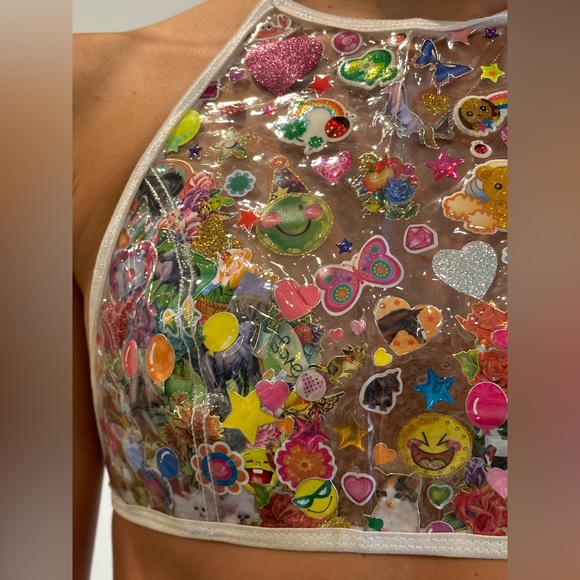 Festival Sticker Crop Top - Picture 2 of 4